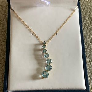 Blue Topaz Necklace